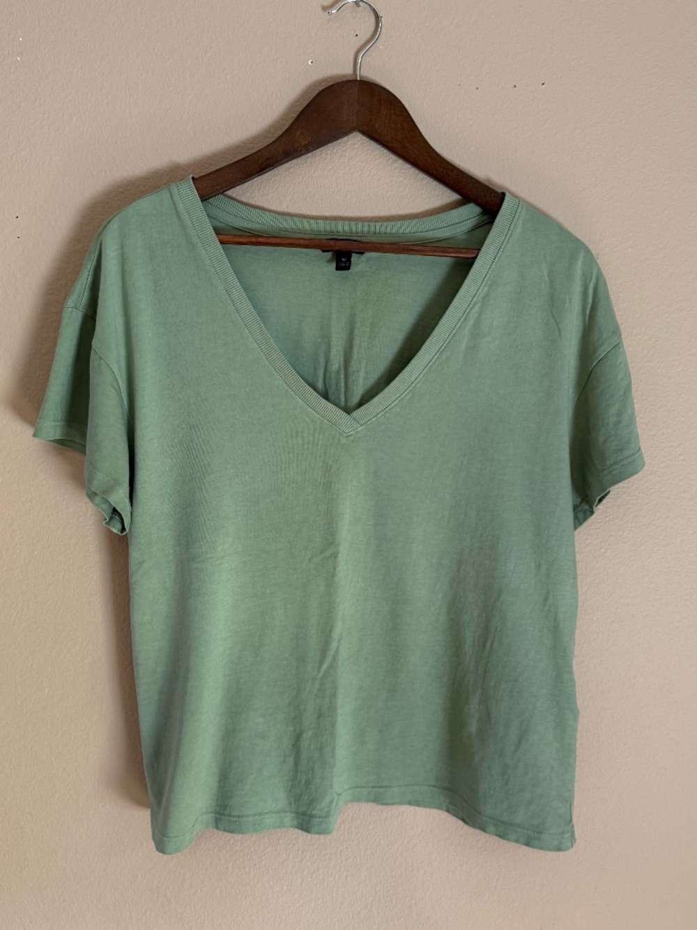Athleta, short sleeved t-shirt, green, size M